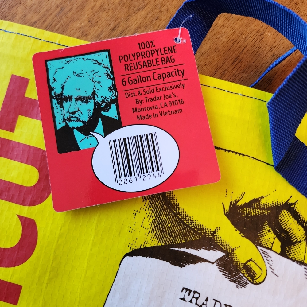 Connecticut ☆ Trader Joe's Anatomy of a Hamburger Tote Bag. NWT - Picture 3 of 3